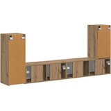 4 pcs Umetni hrast - - Rjava - 71.62 - 98 x 31 x 29,5 cm - 2025-vidaXL-Uvoz_2 | Shoptok.si