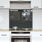 vidaXL Kuhinjski štit Tamno siva Kaljeno staklo 70 x 60 x 0.6 cm | shoptok.hr