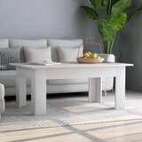 Stolić za kavu bijeli 100 x 60 x 42 cm od konstruiranog drva | shoptok.hr