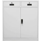  Uredski ormarić svjetlosivi 90 x 40 x 102 cm čelični | shoptok.hr