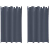  Zavjese za blackout s prstenovima 2 pcs Antracit 175 x 140 cm | shoptok.hr