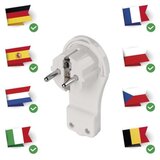  Vtikač ploščati kotni sivi | Shoptok.si