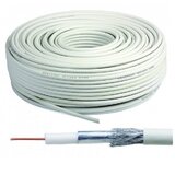 KABL COAX RG6 100 white X553 koaksialni kabl RG6 bez konektora, conductivity 18%,6.5mm,100m1324