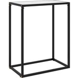 vidaXL Konzolna mizica bela 60x35x75 cm kaljeno steklo Cene