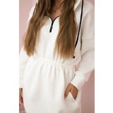 Kesi Insulated dress with hood ecru | shoptok.hr