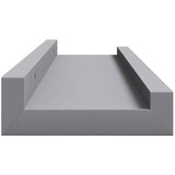  Zidne police za fotografije 2 kom sive 40 x 9 x 3 cm MDF | Eponuda.com