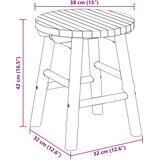  Vrtna stolica Svijetlosmeđa Ø 38 x 42 cm Bambus | shoptok.hr