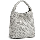 NoduNadu Ženska torba s torbicom Juni srebrna 22x21x12 cm NN1000 | shoptok.hr