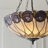 Endon 111872 - Luster na lancu Tiffany HUTCHINSON 3xE27/60W/230V, prečnik 50 cm | Eponuda.com