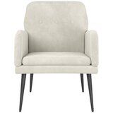  Fotelja krem 62 x 79 x 79 cm baršunasta | shoptok.hr