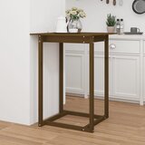 vidaXL Barska miza medeno rjava 80x80x110 cm trdna borovina Cene