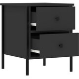  Noćni ormarići 2 kom crni 40 x 42 x 50 cm od konstruiranog drva | shoptok.hr