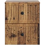  Noćni ormarić za montažu na zid Staro drvo 33 x 34,5 x 40 cm | shoptok.hr
