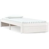 The Living Store Posteljni okvir bel iz trdnega lesa 90x190 cm - Posteljni Okvir, (21527255) | Shoptok.si