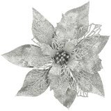  1179721 - silver - edl novogodišnja dekoracija - clip poinsettia 20cm ( 044590 ) | ePonuda.com