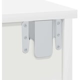  Nočna omarica Bela 40 x 31 x 15 cm Konstruiran les, (5000160502) | Shoptok.si