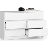 AKORD Komoda, 6 Predalov, Bela, (5000332296) | Shoptok.si