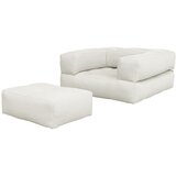 Karup Design Raztegljiv fotelj Cube Natural Clear Cene