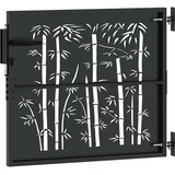  Vrtna vrata 85 x 100 cm Čelik s praškastim premazom Crna | shoptok.hr