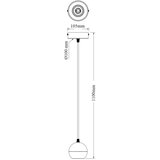 Osram Luster na sajli SPOT SPHERAL 1xGU10/6W/230V crna | Eponuda.com