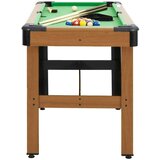 vidaXL Biljarski stol 122 x 61 x 76 cm smeđi | shoptok.hr