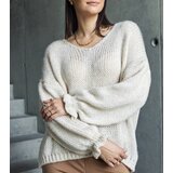  Beige V-neck sweater Gista | shoptok.hr