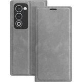 AVIZAR Klasična preklopna torbica za Oppo A5 s funkcijo stojala, Siva, (5000189339) | Shoptok.si