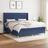 The Living Store Box spring postelja z vzmetnico modra 180x200 cm blago - Box Spring Postelja, (21511879) | Shoptok.si
