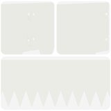  Ograda oko Travnjaka 10 pcs 103 x 20 cm metal Bijela | shoptok.hr