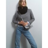 Reserved pleten okrogel šal - črna | Shoptok.si