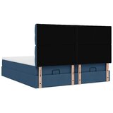  Otomanski okvir kreveta s madracima plavi 180x200cm od tkanine | shoptok.hr
