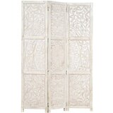 Sobna pregrada s 3 panela bijela 120x165 cm masivno drvo manga | shoptok.hr