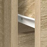vidaXL Komoda s predalom sonoma hrast 101x35x76 cm inženirski les | Shoptok.si