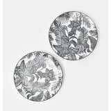 Sinsay Keramički tanjuri s biljnim motivom 2 pack | shoptok.hr