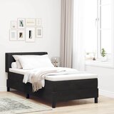  s opruga kutije s uzglavljem Crna 200 x 100 cm Baršun | shoptok.hr