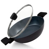  BE Living Niska posuda za kuhanje s poklopcem Delight Black 28 cm | shoptok.hr