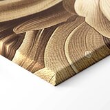  Slika - Carved Baroque Ornaments Rich Composition in Sepia Colors 90x60 Na talijanskom platnu | shoptok.hr
