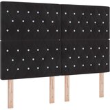  Krevet od pjene s madracem i LED-om Crna 160 x 200 cm Baršun | shoptok.hr