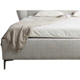 MID.YOU OBLAZINJENA POSTELJA 180 cm x 200 cm , les, umetna masa, tekstil, leseni material bež | Shoptok.si