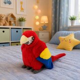  Plush Parrot Macaw Exotic Bird Mascot Cuddly Toy Red 24 cm | Shoptok.si