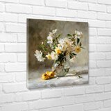 Styler Tiskana slika z okvirjem 70x70 cm Apple Flowers – | Shoptok.si