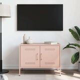 vidaXL TV ormarić ružičasti 68 x 39 x 50,5 cm čelični | shoptok.hr