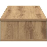 vidaXL Stenska polica s predali artisan hrast 80x34x17 cm inž. les | Shoptok.si