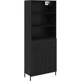  Highboard Crni hrast 69,5 x 34 x 180 cm Konstruirano drvo Slike