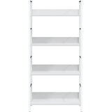 Police za knjige s 4 razine bijele 60 x 27,6 x 124,5 cm drvene | Eponuda.ba