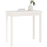  Konzolna mizica bela 80x40x75 cm trdna borovina, (20711583) | Shoptok.si