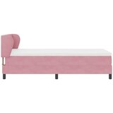  Krevet s opruga kutije Ružičasta 90 x 190 cm Baršun | shoptok.hr