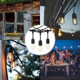  LED spoljašnji dekorativni niz 15xE27/1W/230V 15,94 m IP44 crna | Eponuda.com