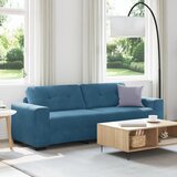 vidaXL 3-sedežni kavč modre barve, 180 cm, žamet | Shoptok.si