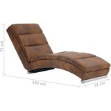 LEŽAJ od umjetne brušene kože smeđi | shoptok.hr